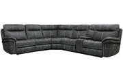 Parker Living Mason - Charcoal 6 Piece Modular Power Reclining Sectional with Power Adjustable Headrests