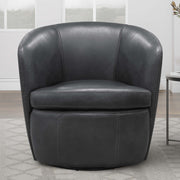 Parker Living Barolo 100% Italian Leather Swivel Club Chair