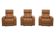 Parker Living Phoenix Zero Gravity Power 3 Seat Home Theater Seating with Immersive Audio P3