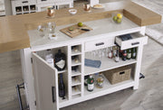 Parker House Americana Modern Dining 78 inch Bar with Quartz Insert