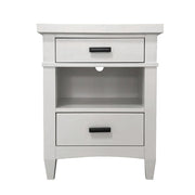 Parker House Americana Modern Bedroom King Platform Bed 2 Nightstands and Dresser with Mirror