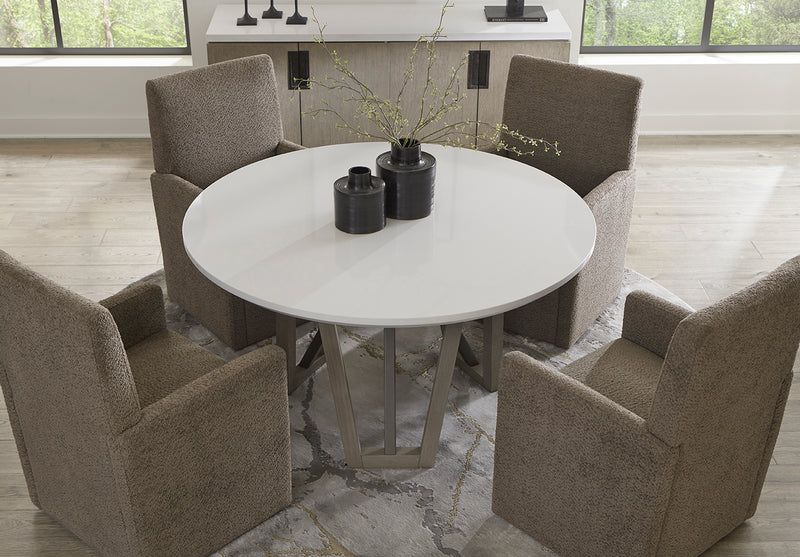 Parker House Pure Modern Dining 54 Inch Round Table with Wood Base