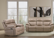 Parker Living Theon - Stokes Toffee Manual Reclining Sofa and Loveseat
