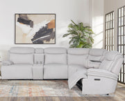 Parker Living Alpine - Airy Midnight 6 Piece Zero Gravity Power Reclining Sectional with Power Adjustable Headrests