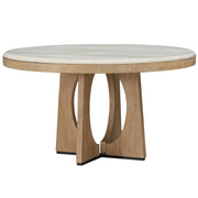 Parker House Escape - Dining 54 Inch Round Table with Buffet Server and 4 Barrel Chairs