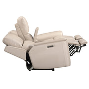 Parker Living Easton - Steamboat Brown Zero Gravity Power Reclining Tilt Console Loveseat P3