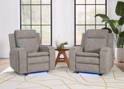 Parker Living Armstrong Power Recliner with Heat Massage and Auto-Glide Two Pack