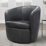 Parker Living Barolo 100% Italian Leather Swivel Club Chair