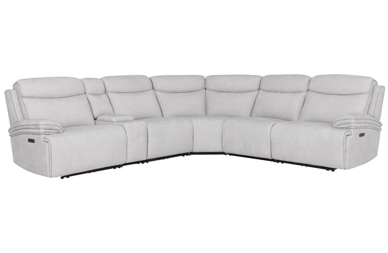 Parker Living Alpine - Airy Midnight 6 Piece Zero Gravity Power Reclining Sectional with Power Adjustable Headrests