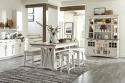 Parker House Americana Modern Dining 49 Inch Upholstered Counter Bench