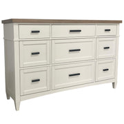 Parker House Americana Modern Bedroom Queen Platform Bed 2 Nightstands Dresser with Mirror and Chest