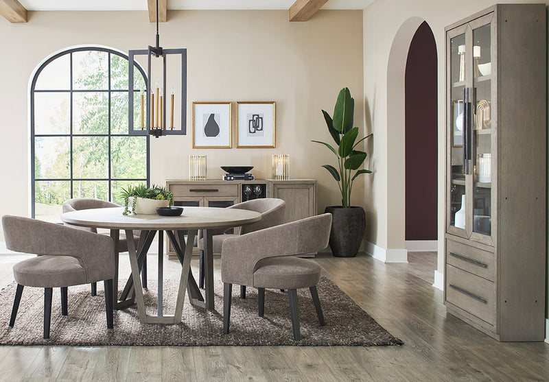 Parker House Pure Modern Dining 60 Inch Round Table with Wood Base