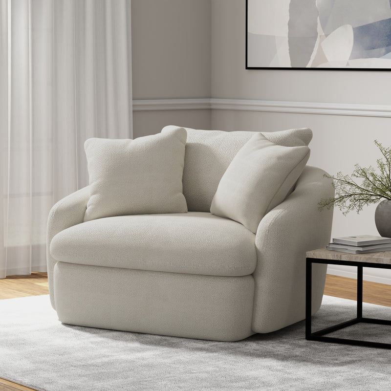 Parker Living Boomer Large Swivel Chair with 2 Toss Pillows Two Pack