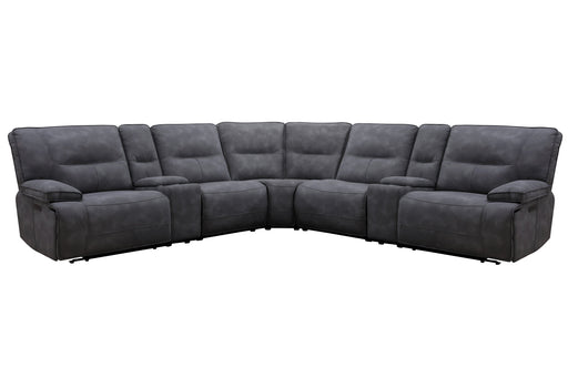 Parker Living Gladiator 7 Piece Modular Power Zero Gravity Reclining Sectional with Power Adjustable Headrests
