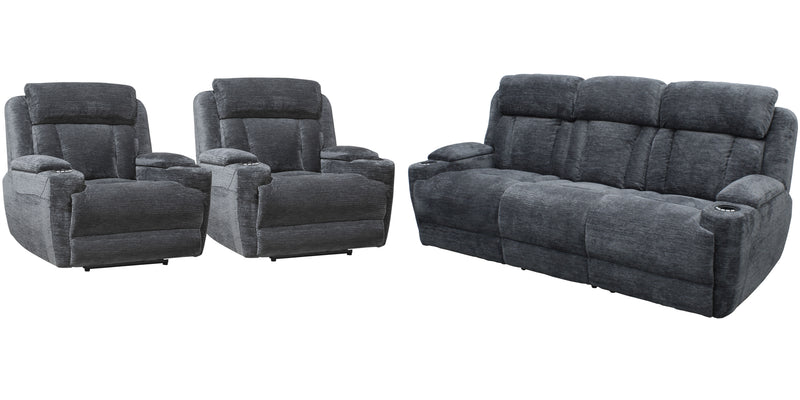 Parker Living Dalton Power Reclining Sofa and Two Recliners